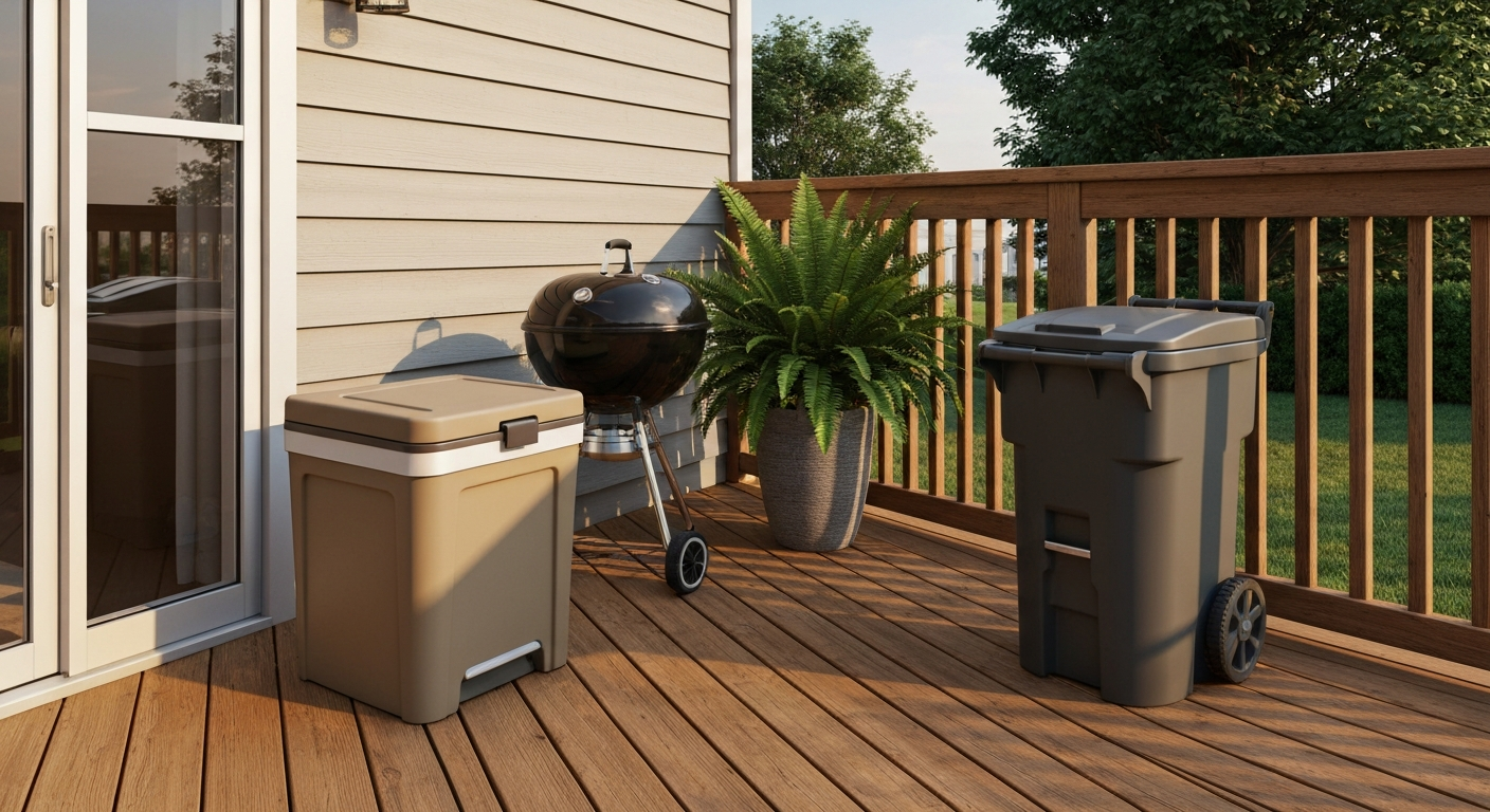 Patio Trash Can Lowe's Buying Guide: Types, Size, Care & Tips